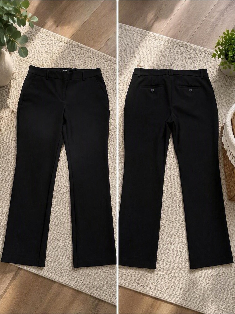 Express Editor Black Bootcut Dress Pants Women's Size 10